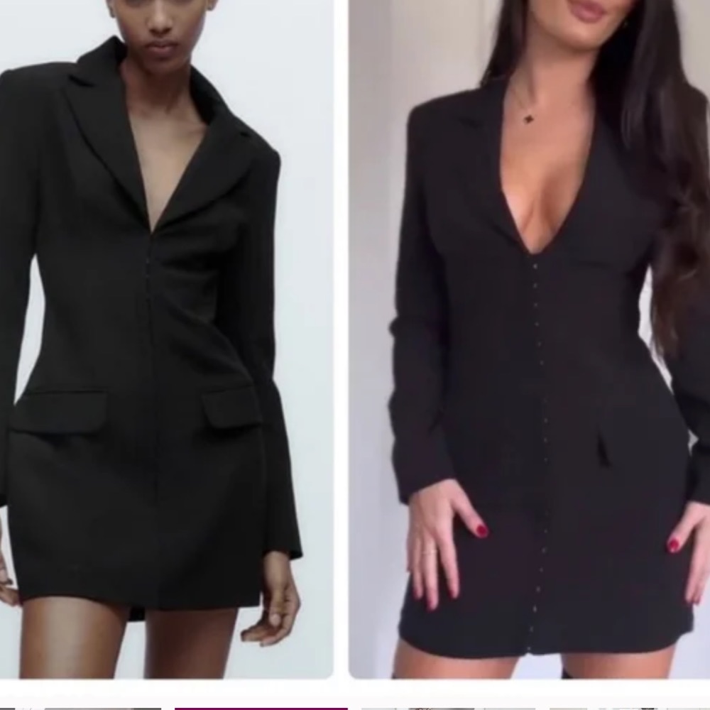 Zara Black Blazer Dress